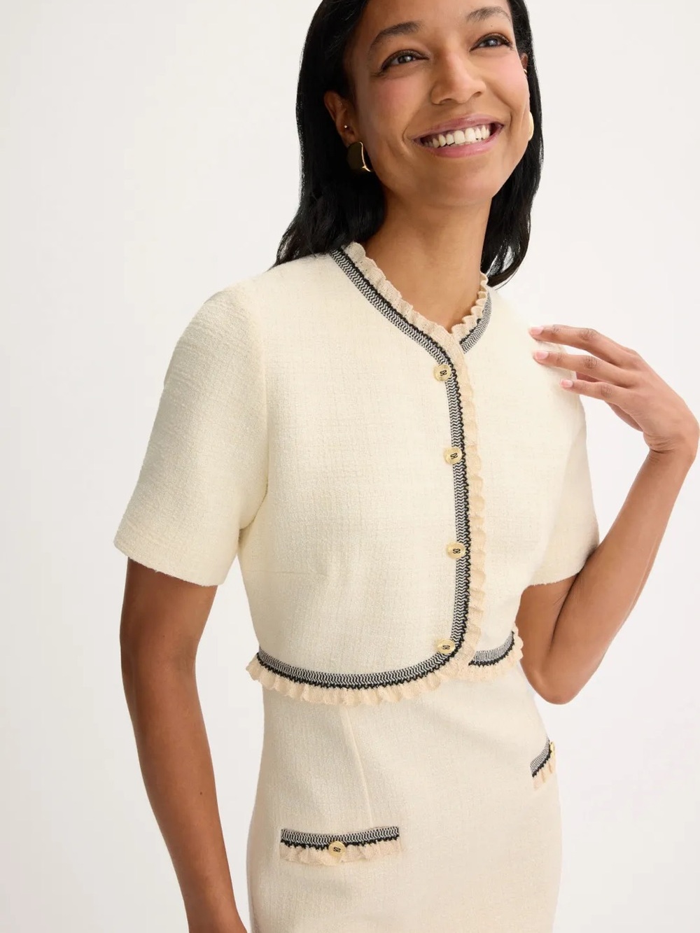SANDRO NAVA TWEED DRESS - Picture 5 of 9